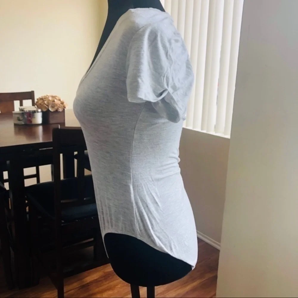 Intimately Free People Me Oh My Gray Bodysuit